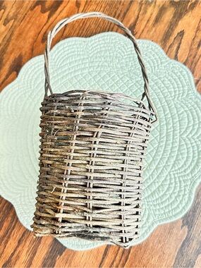 Vintage rustic hanging basket